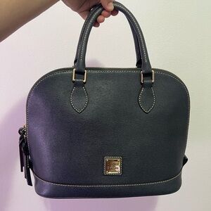 Dooney & Bourke blue satchel purse brand new never used with strap